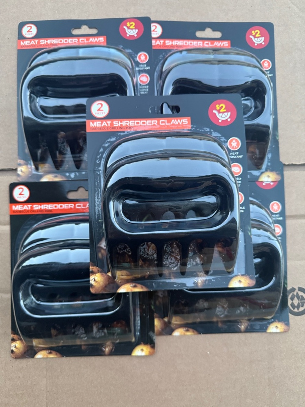 5 pack for $5 — Meat Shredder Claws - Black (2-Pack)